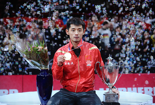 法国队力克韩国队，张继科带队取胜